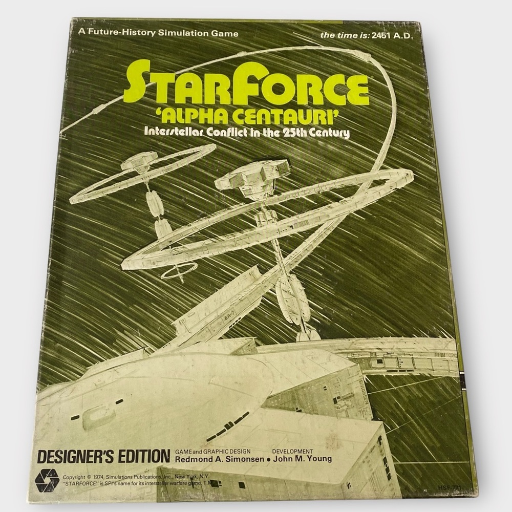 StarForce Alpha Centauri Interstellar Conflict in the 25th Century SPI 1974 Game